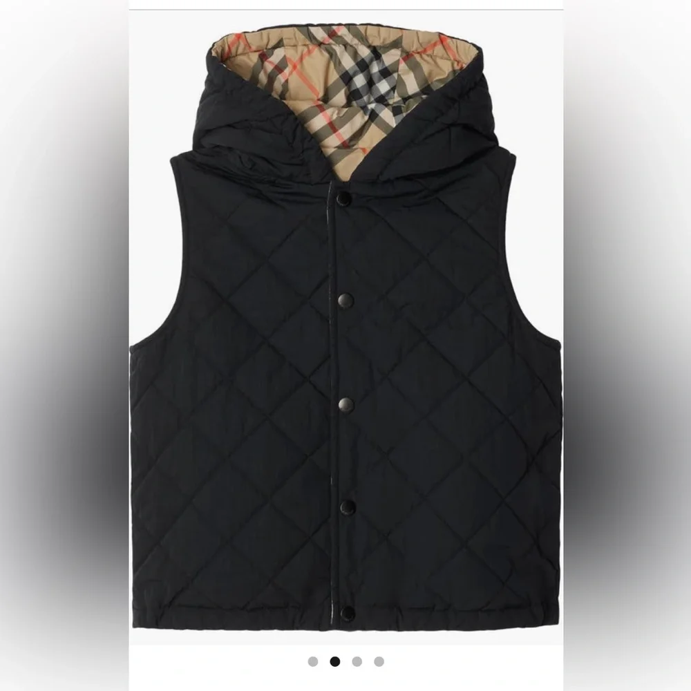 NWT - Burberry Reversible Check Vest